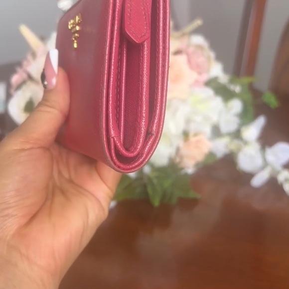Prada Pink Wallet gold hardware - Picture 5 of 14